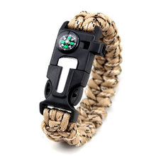 Load image into Gallery viewer, Camping Hiking Climbing Paracord Bracelet
